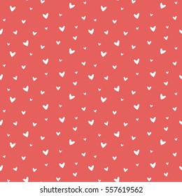 Seamless Heart Pattern And Background Vector Illustration