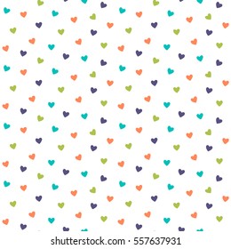 seamless heart pattern and background vector illustration