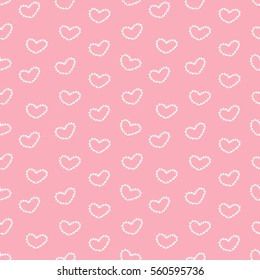 seamless heart pattern and background vector illustration