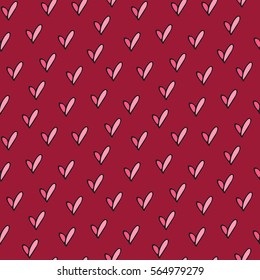 seamless heart pattern and background vector illustration