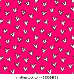 seamless heart pattern and background vector illustration