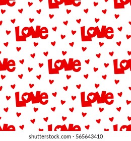 seamless heart pattern and background vector illustration