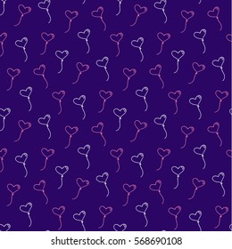 seamless heart pattern and background vector illustration