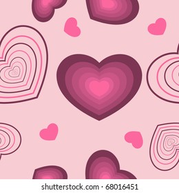 Seamless heart pattern background. Vector illustration in eps10 format