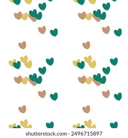 Seamless heart pattern, backgrounds and textures, pattern vector, background pattern, love symbol, heart shape vector, vector design, simple heart pattern, vector background