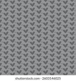 Seamless Heart Pattern, Cute Heart Motif Seamless Design