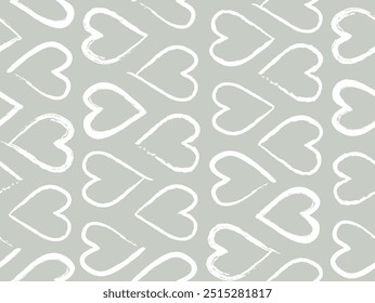 Trabalho de arte de design de padrão de coração sem costura.