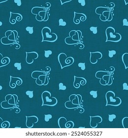 Seamless heart pattern design art work.