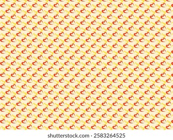 Seamless Heart Pattern Design – Valentine's Love Background, Elegant Repeating Hearts for Wallpaper, Wrapping, Fabric, Textiles, Decor, Scrapbooking, Stationery, Wedding, Anniversary, Romantic Themes.