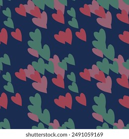 Seamless heart pattern, pattern design, vector pattern, Valentine's day, seamless texture, seamless vector, ornament vector, heart vector, cute heart pattern, abstract background