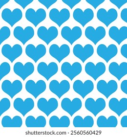 A seamless heart pattern featuring evenly spaced hearts arranged in a repetitive design. The simple and clean layout makes it ideal for backgrounds, wallpapers, textiles, and decorative designs.