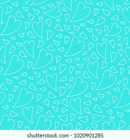 Seamless Heart Pattern. Ideal for Valentine's Day card, wrapping paper or scrapbooking paper