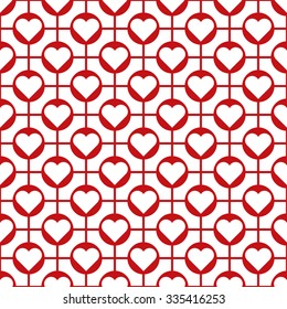 Seamless Heart Pattern. Ideal for Valentine's Day Wrapping Paper.
