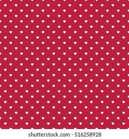 Seamless Heart Pattern. Ideal for Valentine's Day Card or Wrapping Paper.