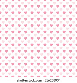 Seamless Heart Pattern. Ideal for Valentine's Day Card or Wrapping Paper.