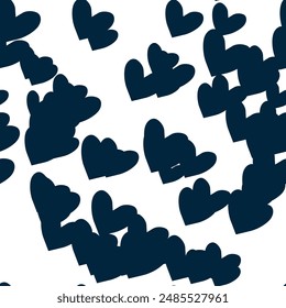Seamless heart pattern, love symbol, ornament vector, vector design, background pattern, vector background, background texture, heart background vector, Valentine's day, heart shape