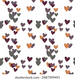 Seamless heart pattern, love symbol, cute heart pattern, heart background pattern, Valentine's day pattern, heart shape vector, vector backgrounds, seamless background, seamless vector
