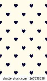 Seamless heart pattern love.  Vector illustration repeating texture.