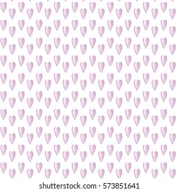 Seamless heart pattern on paper texture. Valentine's day background.