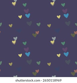 Seamless heart pattern, ornament pattern, heart shape vector, background design, heart background, Valentine's day, pattern design, background vector, vector design, abstract background