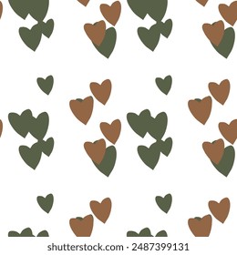 Seamless heart pattern, ornament vector, heart symbol, seamless wallpaper, love symbol, vector shapes, seamless texture, heart background vector, pattern background, heart shape