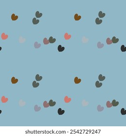 Seamless heart pattern, ornament vector, Valentine's day, vector background, heart shape vector, ornamental pattern, background design, vector illustration, pattern background