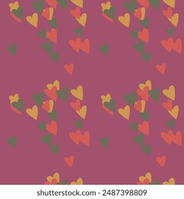 Seamless heart pattern, ornamental pattern, love heart vector, vector design, Valentine's day, vector shapes, vector pattern, pattern background, background texture, seamless texture