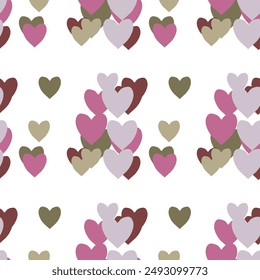 Seamless heart pattern, ornaments vector, love heart vector, background pattern, vector pattern, heart symbol, pattern design, Valentine's day, heart background, seamless vector