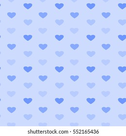 Seamless heart pattern in pastel tones