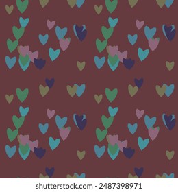 Seamless heart pattern, heart shape vector, heart background pattern, pattern design, vector pattern, background texture, love symbol, seamless texture, Valentine's day, love heart vector