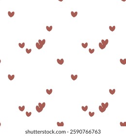 Seamless heart pattern, heart shape vector, ornamental pattern, ornament vector, pattern vector, background texture, Valentine's day pattern, heart background, vector abstract