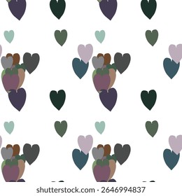 Seamless heart pattern, heart shape vector, background pattern, vector background, abstract background, seamless vector, ornament vector, background texture, pattern design, heart symbol