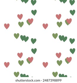 Seamless heart pattern, simple heart pattern, vector pattern, background pattern, background vector, ornament vector, seamless background, love heart vector, heart shape, love symbol