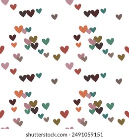 Seamless heart pattern, simple heart pattern, vector pattern, Valentine's day, vector illustration, love heart vector, heart background pattern, vector shapes, abstract background