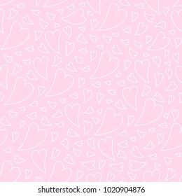Seamless heart pattern. The pattern is suitable for Valentine's Day cards, wrapping paper or scrapbooking paper