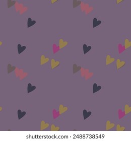 Seamless heart pattern, heart symbol, art vector, Valentine's day pattern, ornament pattern, simple heart pattern, heart vector, seamless vector, vector background, love symbol