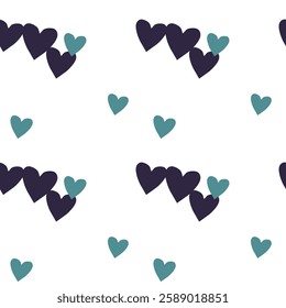 Seamless heart pattern, seamless texture, Valentine's day, background pattern, ornament pattern, heart shape vector, seamless vector, abstract background, love symbol, pattern design