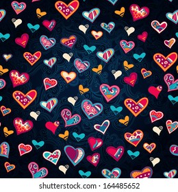 seamless heart pattern for valentine's day