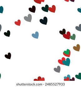 Seamless heart pattern, Valentine's day pattern, pattern design, I love you symbol, heart shape, seamless texture, backgrounds and textures, heart background pattern, vector abstract