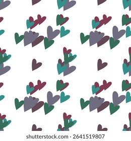 Seamless heart pattern, Valentine's day pattern, background texture, heart background, seamless vector, heart shape, heart symbol, ornamental pattern, vector pattern, background vector