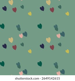 Seamless heart pattern, vector abstract, background vector, ornament vector, seamless texture, heart vector, heart symbol, heart background, Valentine's day, background texture