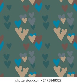 Seamless heart pattern, vector art, simple heart pattern, Valentine's day, background design, heart shape vector, I love you symbol, background vector, cute heart pattern, seamless vector
