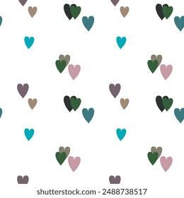Seamless heart pattern, pattern vector, heart background, background design, cute heart pattern, vector illustration, ornaments vector, background vector, Valentine's day, love symbol