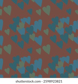 Seamless heart pattern, vector background, pattern design, ornament pattern, vector design, vector illustration, seamless vector, background pattern, heart background, heart symbol