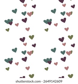 Seamless heart pattern, vector pattern, backgrounds and textures, heart shape vector, vector background, Valentine's day pattern, vector illustration, seamless texture, background design