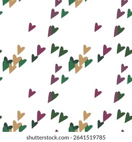Seamless heart pattern, vector design, pattern vector, Valentine's day pattern, pattern design, heart background, vector shapes, vector backgrounds, abstract background, seamless wallpaper