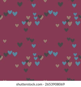 Seamless heart pattern, vector design, seamless wallpaper, vector shapes, heart background, background design, ornaments vector, ornament pattern, heart vector, seamless texture