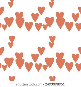 Seamless heart pattern, vector illustration, background texture, vector background, abstract background, love heart vector, heart background pattern, ornaments vector, Valentine's day
