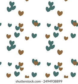 Seamless heart pattern, vector illustration, pattern background, seamless background, heart vector, ornaments vector, vector shapes, ornamental pattern, seamless wallpaper, love symbol