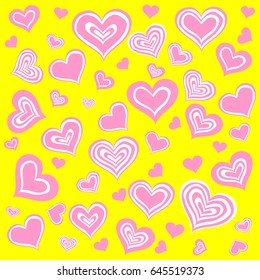 Seamless heart pattern. Vector Illustration